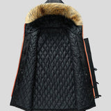 Paul | Parka d'hiver noire capuche fourrée