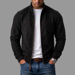 Corrado – blouson bombardier en suédine, coloris noir – vue 1