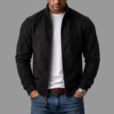 Emmanuel | Blouson effet daim col montant