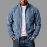 Corrado – blouson bombardier en suédine, coloris noir – vue 4