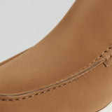 Mocassins en Cuir pour Hommes – Slip-On Style Chukka, Talon Plat – Marron