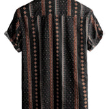 Chemise à Manches Courtes en Coton de Style Hawaïen pour Hommes