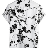 Chemise Casual à Manches Courtes en Coton pour Hommes