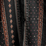 Chemise à Manches Courtes en Coton de Style Western des Années 70 avec Ceinture Noire pour Hommes
