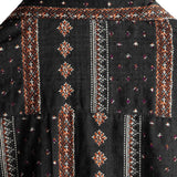 Chemise à Manches Courtes en Coton de Style Western des Années 70 avec Ceinture Noire pour Hommes