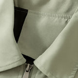 Veste Léger en Twill pour Hommes – Vert Pois – Coupe Classique