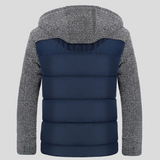 Alexandre | Veste matelassée bleu marine à capuche