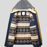 Alexandre | Veste matelassée bleu marine à capuche