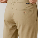 Pantalon homme – Coupe droite en coton avec élasthanne