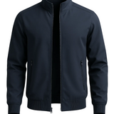 Veste Bomber Classique Bleu Marine