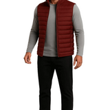 Gilet en Duvet Premium pour Homme en Couleur Terre Cuite