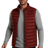 Gilet en Duvet Premium pour Homme en Couleur Terre Cuite