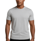 T-shirt Slim-Fit pour Homme en Brume Argentée