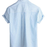Chemise à Manches Courtes en Coton pour Hommes