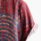 Chemise à Manches Courtes Rayée en Coton pour Hommes