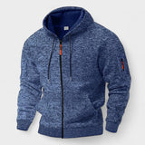 Fernand | Veste polaire bleue à capuche