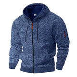 Fernand | Veste polaire bleue à capuche