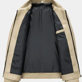 Jean-Marc | Veste effet cuir noire col chemise