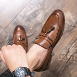 Mocassins en Cuir avec Franges