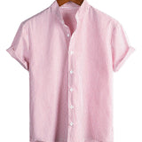 Chemise à Manches Courtes en Coton pour Hommes