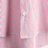 Chemise à Manches Courtes en Coton avec Col Haut pour Hommes