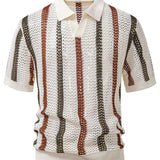 Polo en crochet avec décolleté en V
