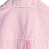 Chemise à Manches Courtes en Coton avec Col Haut pour Hommes