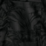 Chemise Courte en Coton pour Homme à Fleurs avec Boutons, Jacquard d'Été