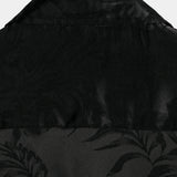 Chemise Courte en Coton pour Homme à Fleurs avec Boutons, Jacquard d'Été