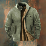 Philippe | Veste polaire camel zippée
