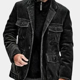 Éric | Veste blazer en velours côtelé marron