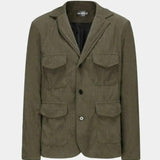 Éric | Veste blazer en velours côtelé marron
