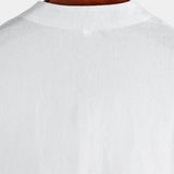 Chemise en Coton pour Homme de Couleur Unie avec Col Haut et Demi-Bouton, avec Poche à l'Avant