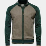 Thierry | Gilet zippé en maille esprit college