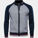 Thierry | Gilet zippé en maille esprit college