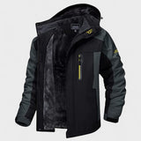 Mathieu | Veste outdoor verte à capuche