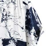 Chemise Casual à Manches Courtes Rétro pour Hommes