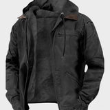 Roland | Veste de travail marron à capuche zippée