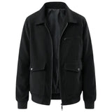 Veste en Velours Côtelé pour Homme - Noire