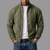 Emmanuel | Blouson effet daim col montant