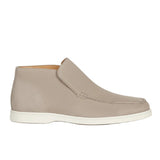 Mocassins en Daim pour Hommes – Style Slip-On Chukka, Talon Plat – Greige