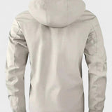 Jean-Jacques | Veste d'hiver blanc cassé à capuche