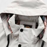 Jean-Jacques | Veste d'hiver blanc cassé à capuche