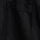 Chemise en Coton pour Homme de Couleur Unie avec Col Haut et Fermeture Moyenne, avec Poche à l'Avant