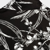 Chemise à Manches Courtes en Coton avec Motif Floral pour Hommes