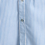 Chemise à Manches Courtes Rayée en Coton avec Poche pour Hommes