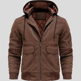 Marcel | Veste à capuche marron