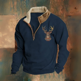 Daniel | Sweat marron motif cerf