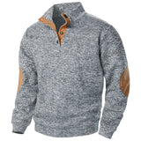 Patrick | Pull en maille anthracite col camionneur