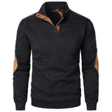 Patrick | Pull en maille anthracite col camionneur